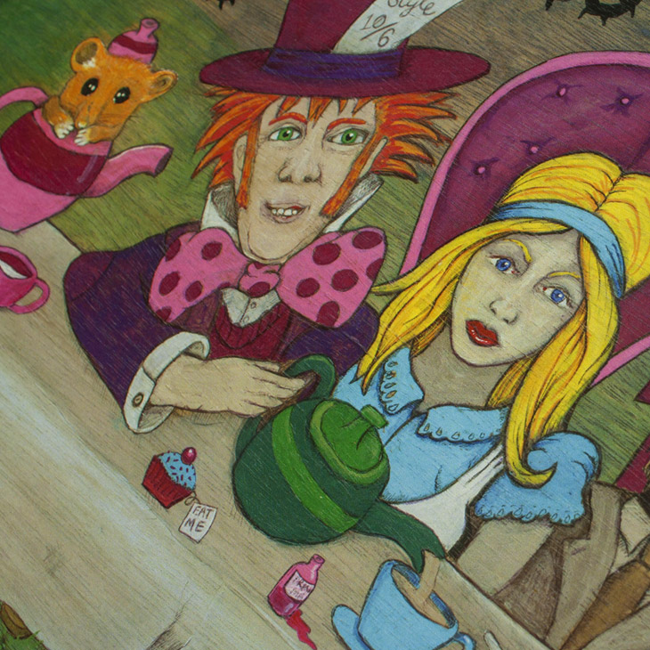 Alice in Wonderland - Mad Hatter's Tea Party Painting