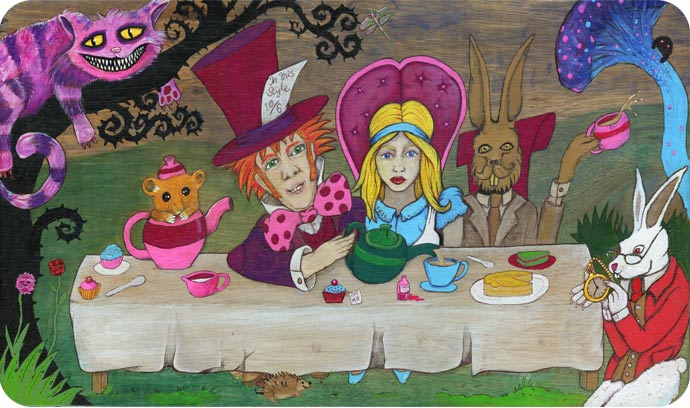 Mad Hatters Tea Party Painting