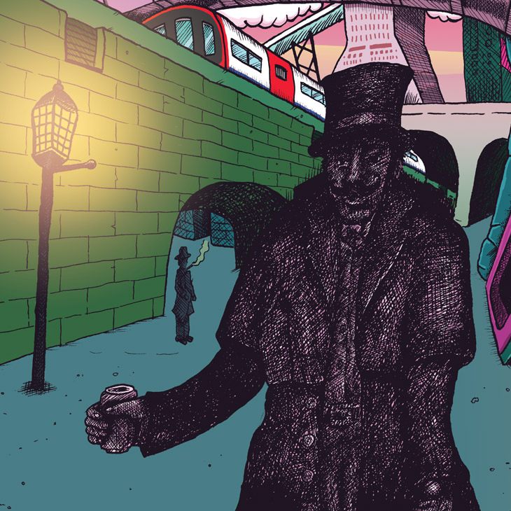 Craft Beer Illustration - Jack the Ripper - Savage Scene Inner City Pale Ale